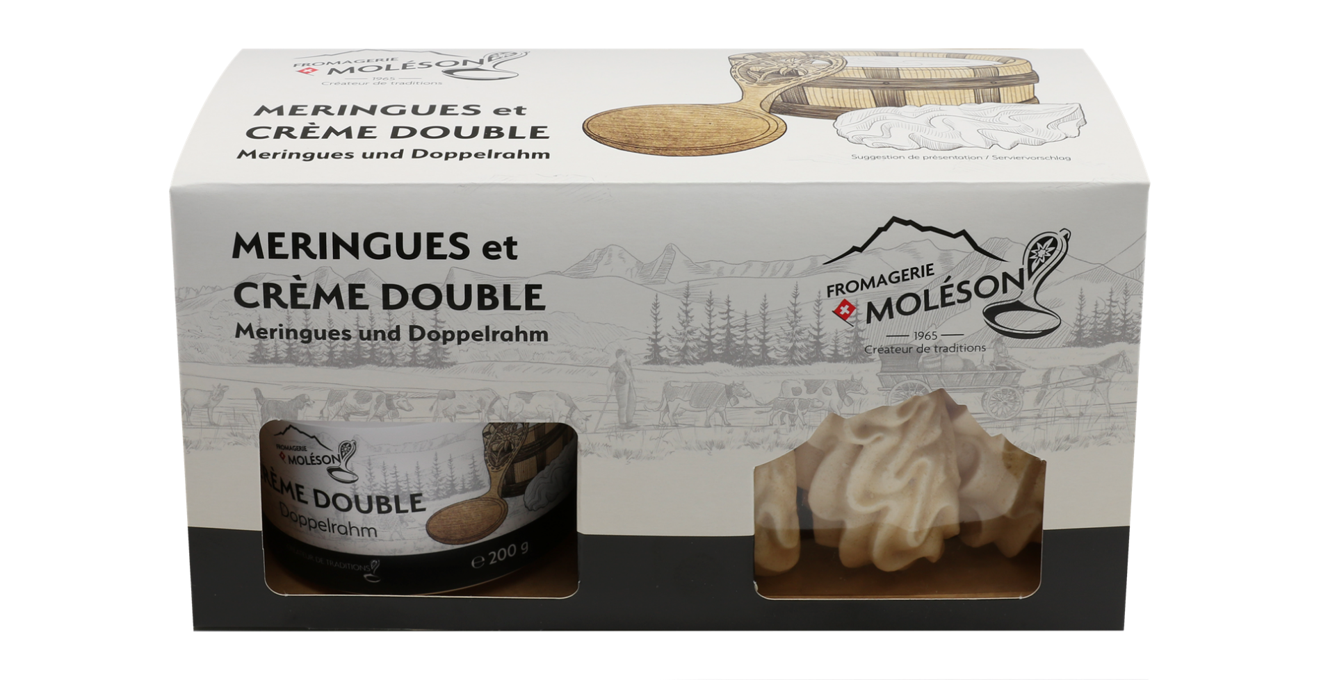 Crème Double de Gruyère et Meringues